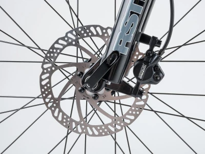 Author Solution 27,5 2023-24 stříbrná-matná/zelená MTB kolo + výbava zdarma