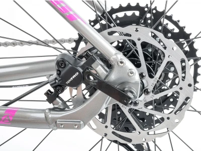 Author Solution 29 ASL 2026 stříbrné/růžové dámské MTB kolo + sleva 1500,- na příslušenství