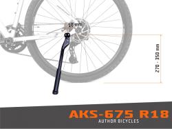 Author Stojan AKS-675 R18 E-bike (čierna)