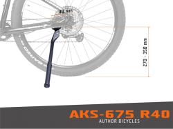 Author Stojan AKS-675 R40 E-bike (čierna)