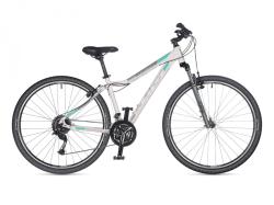 Author Stratos ASL 2023-24 biele/zelené/strieborné dámske krosové kolo + výbava zadarmo