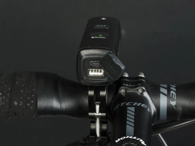Author Světlo př. PROXIMA 1000 lm / HB 25-32 mm USB Alloy (černá)