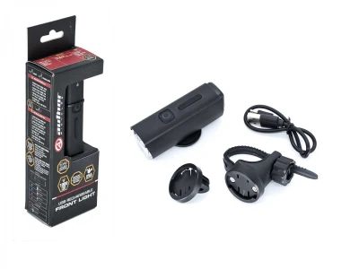 Author SOLARIS BiLED 1000 lm USB Alloy černé přední světlo