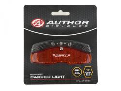 Author Světlo zad. A-Caddy 3 (černá/červené-sklo)