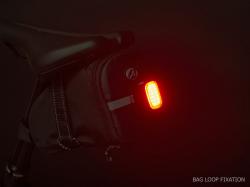 Author Světlo zad. Cubus USB CobLed 50 lm (černá/červené-sklo)