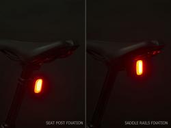 Author Světlo zad. Cubus USB CobLed 50 lm (černá/červené-sklo)