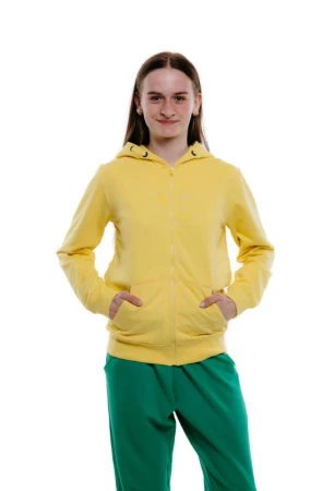 Authority H-TEEN ZIP G yellow dívčí mikina se zipem