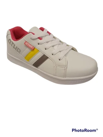 Authority Kids Arthie white/silver/blaz yellow tenisky