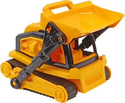 Auto buldozer žlutý volný chod funkční stavební stroj na písek