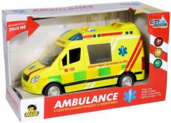 Auto City Collection česká ambulance sanitka na setrvačník na baterie CZ Světlo Zvuk