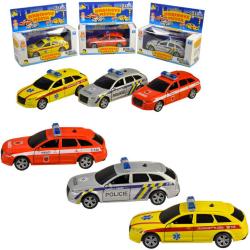 Auto City Collection záchranné složky zpětný chod 3 druhy Světlo Zvuk kov Auto City Collection záchranné složky zpětný chod 3 druhy Světlo Zvuk kov