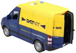 Auto dodávka 22cm Datart na setrvačník na baterie 1:16 Světlo Zvuk CZ kov
