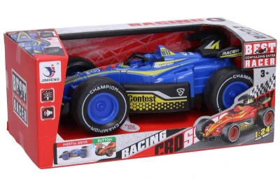Auto závodní formule na setrvačník na baterie Světlo Zvuk 4 barvy