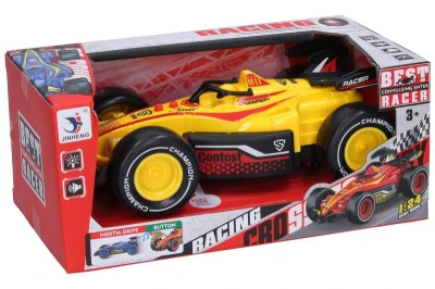 Auto závodní formule na setrvačník na baterie Světlo Zvuk 4 barvy