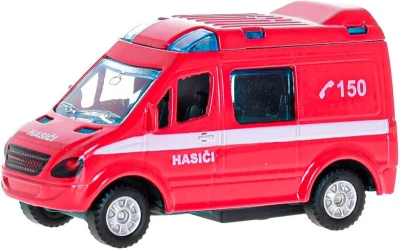 Auto hasiči / policie / ambulance sanitka CZ zpětný chod 8cm 3 druhy kov