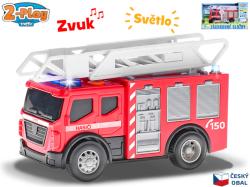 Auto hasiči požární vůz CZ design volný chod na baterie Světlo Zvuk