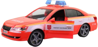 Auto hasičské osobní vůz hasiči na baterie mluví česky CZ Světlo Zvuk