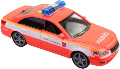 Auto hasičské osobní vůz hasiči na baterie mluví česky CZ Světlo Zvuk
