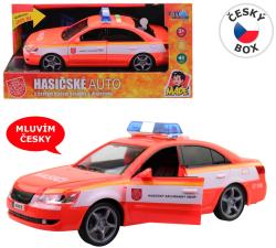 Auto hasičské osobní vůz hasiči na baterie mluví česky CZ Světlo Zvuk