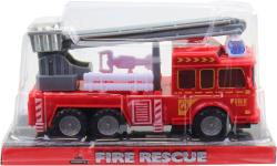 Auto hasičské požární vozidlo s žebříkem hasiči plast