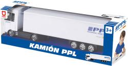 Auto kamion PPL Přeprava zásilek tahač kovový s návěsem volný chod