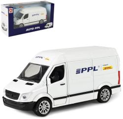 Auto kovová dodávka přepravní společnost PPL zpětný chod Auto kovová dodávka přepravní společnost PPL zpětný chod