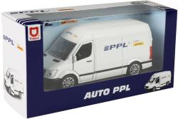 Auto kovová dodávka přepravní společnost PPL zpětný chod