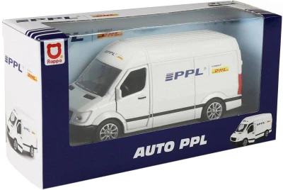 Auto kovová dodávka přepravní společnost PPL zpětný chod