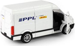 Auto kovová dodávka přepravní společnost PPL zpětný chod