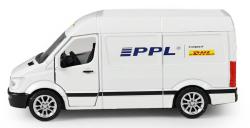 Auto kovová dodávka přepravní společnost PPL zpětný chod