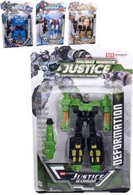 Auto / letadlo robot s transformací 13cm transrobot měnící se 4 druhy plast