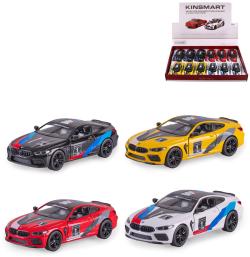 Auto model 1:38 BMW M8 Competition Coupe 13cm PB kov 4 barvy Auto model 1:38 BMW M8 Competition Coupe 13cm PB kov 4 barvy