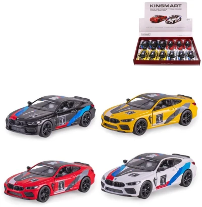 Auto model 1:38 BMW M8 Competition Coupe 13cm PB kov 4 barvy