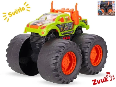 Auto velká kola monster truck 28cm na baterie Světlo Zvuk 2 barvy