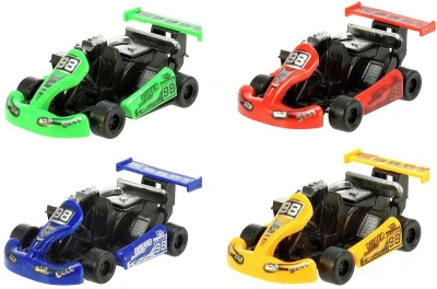 Auto motokára Turbo Racers driftovacia 9cm 4 farby plast
