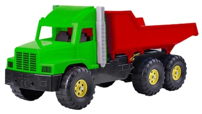 Auto nákladní 77cm zeleno-červené sklápěčka (Tatra) na písek plast Auto nákladní 77cm zeleno-červené sklápěčka (Tatra) na písek plast