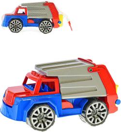 Auto nákladní barevné 32cm popeláři funkční volný chod na písek plast Auto nákladní barevné 32cm popeláři funkční volný chod na písek plast