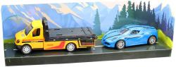 Auto odtahová služba zpětný chod City Collection set s autíčkem 4 druhy kov