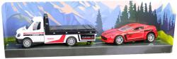 Auto odtahová služba zpětný chod City Collection set s autíčkem 4 druhy kov