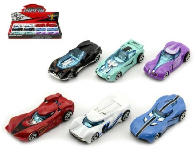 Auto osobní 8cm kovový model volný chod různé druhy Auto osobní 8cm kovový model volný chod různé druhy