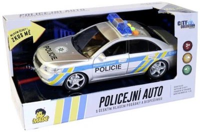 Auto osobní česká policie 24cm s hlasem posádky na baterie CZ Světlo Zvuk