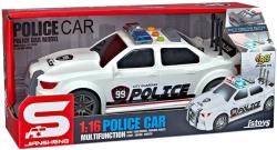 Auto policejní bílé 1:16 Policie 25cm na baterie Světlo Zvuk