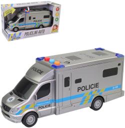 Auto policejní dodávka česká Policie na baterie Světlo Zvuk CZ plast
