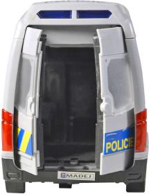 Auto policejní dodávka reálné hlášení na baterie CZ Světlo Zvuk