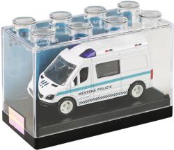 Auto policejní kovová dodávka volný chod městská policie Ostrava