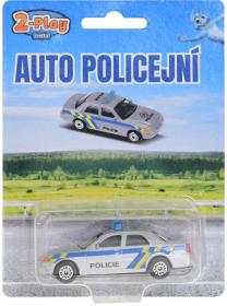 Auto policie CZ 2-Play Traffic kovové na volný chod na kartě