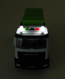 Auto popeláři zelené na setrvačník na baterie Světlo Zvuk