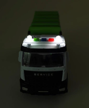 Auto popeláři zelené na setrvačník na baterie Světlo Zvuk