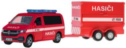 Auto požární VW hasiči zpětný chod set s vlečkou a doplňky český design CZ
