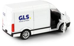 Auto přeprava zásilek GLS 12cm kovová dodávka zpětný chod